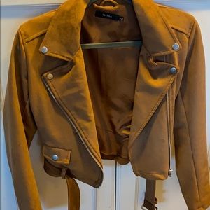 Faux suede jacket